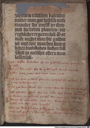 Kalender : iatromathematisches Hausbuch