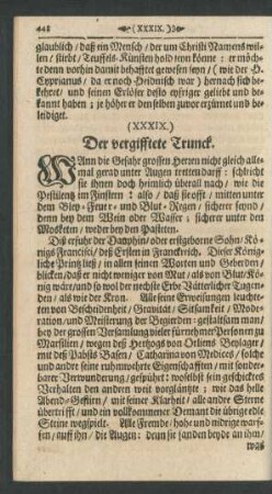 (XXXIX.) Der vergifftete Trunck.