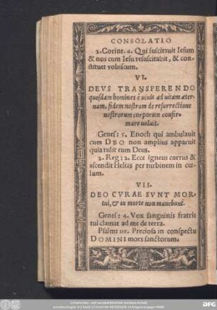 VII. Deo Curae Sunt Mortui, & in morte non manebunt.