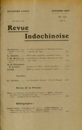 Octobre 1909. No 10