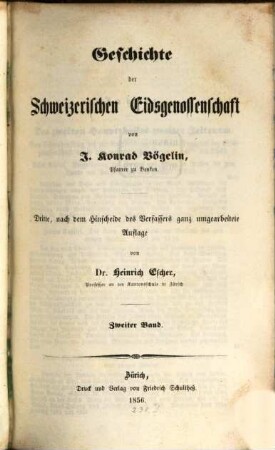 Geschichte der Schweizerischen Eidgenossenschaft, 2