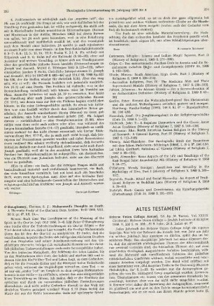 256-259 [Rezension] Hebrew Union College annual