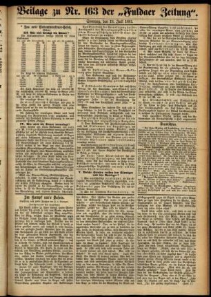Zweite Ausgabe vom Sonntag, den 19. Juli 1891.