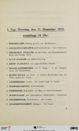 I. Tag (Nr. 1-297)