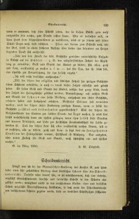 Schreibunterricht
