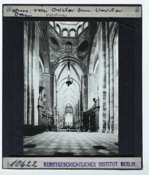 Worms, Dom : Innenansicht, Blick nach W