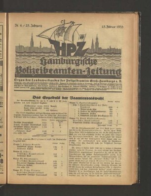 Nr. 4 / 23. Jahrgang 15. Februar 1933