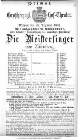 Die Meistersinger von Nürnberg
