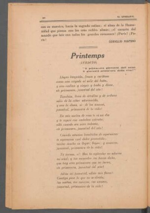 Printemps : (Inédito)