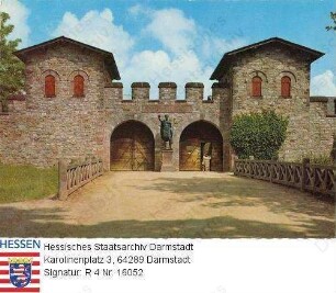 Saalburg, Römerkastell im Taunus, Haupttor (85-260 n. Chr.)