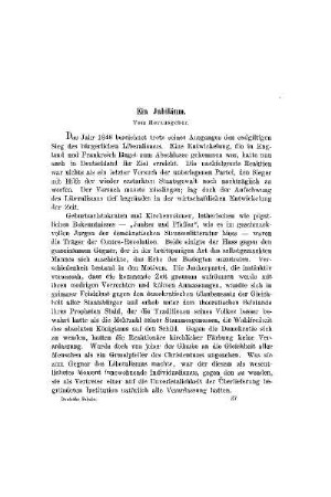 Ein Jubiläum