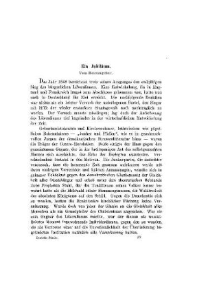 Ein Jubiläum