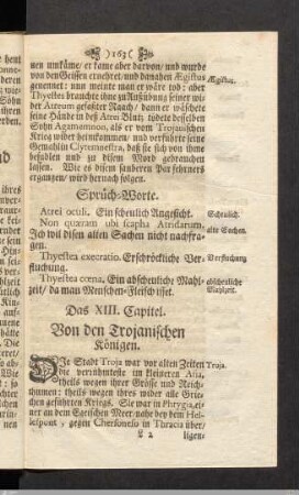 Das XIII. Capitel. Von den Trojanischen Königen.