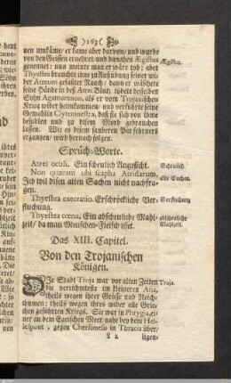 Das XIII. Capitel. Von den Trojanischen Königen.