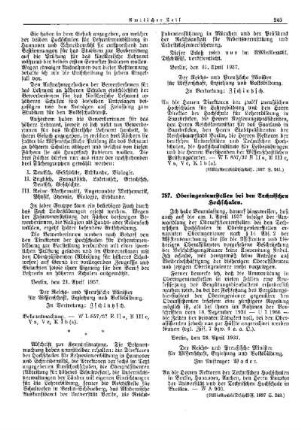Oberingenieurstellen bei den Technischen Hochschulen : [Wissenschaft] ; [Für Preußen] ; [Amtliche Erlasse] ; [Amtlicher Teil]