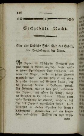 Sechzehnte Nacht.