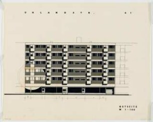Wohnhäuser Uhlandstraße 40/41, Berlin-Wilmersdorf: Ansicht 1:100