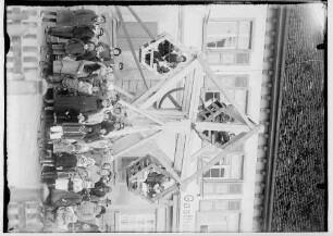 Fasnacht Krauchenwies 1928; Hölzernes Riesenrad
