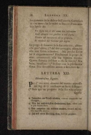 Lettera XXI.