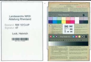 Entnazifizierung Heinrich Lock , geb. 20.06.1915 ()