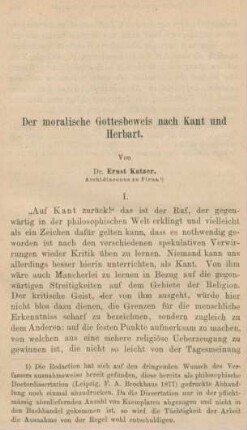 482-532 Der moralische Gottesbeweis nach Kant und Herbart