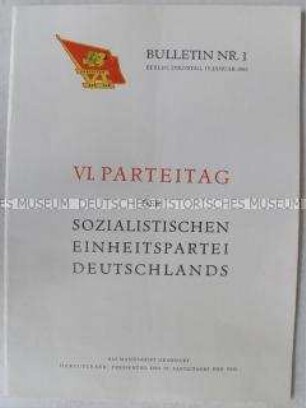 Dokumentation zum VI. Parteitag der SED (erster Tag)