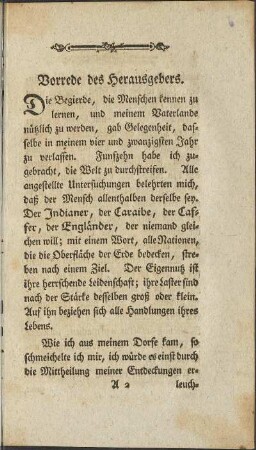 Vorrede des Herausgebers.