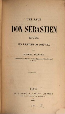 Les faux Don Sébastien