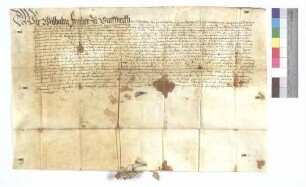 Das Hofgericht zu Rottweil erteilt Johann Enntringer aus Straßburg, als Anwalt seines Vetters Heinrich Schintenbuben von Renchen, die Einweisung in genannte Güter zu Ulm.