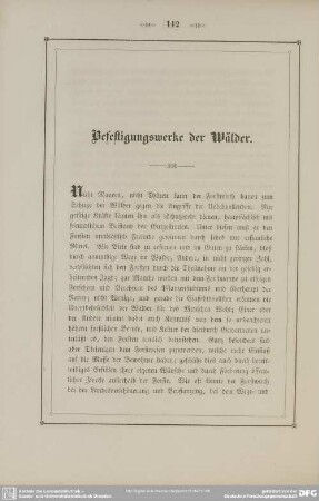 Befestigungswerke der Wälder