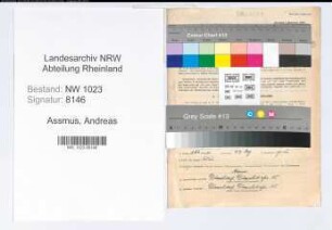 Entnazifizierung Andreas Assmus , geb. 24.11.1883 (Buchhalter)