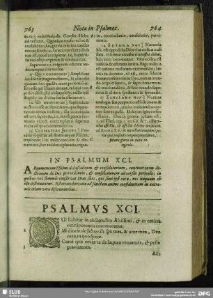 In Psalmum XCI.[i.e. XC.] Psalmus XCI. [i.e. XC.]