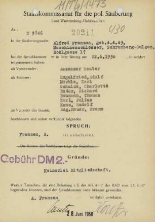 Franzen, Alfred