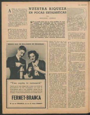 Nuestra riqueza en pocas estadísticas