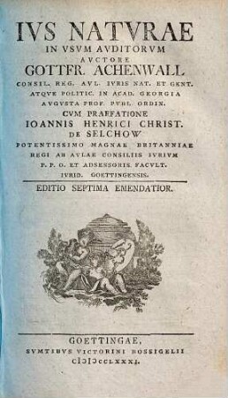 Ius naturae : in usum auditorum