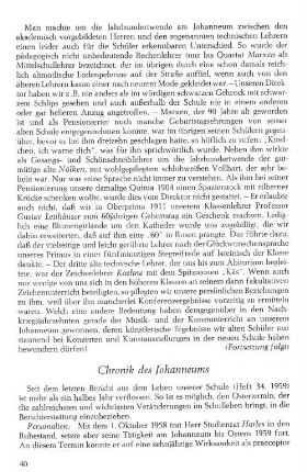 Chronik des Johanneums