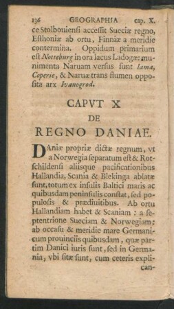 Caput X. De Regno Daniae.