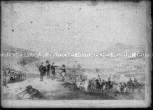 Gemälde "Gefecht bei St. Michel 24. Mai 1809" von Albrecht Adam