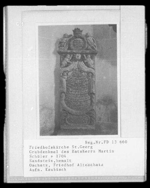 Grabmal des Ratsherrn Martin Schüler
