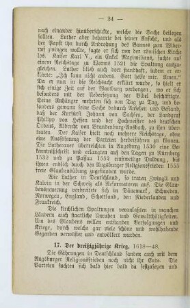 17. Der dreißigjährige Krieg, 1618 - 48