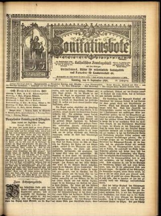 Erste Ausgabe vom Sonntag, den 05. September 1909.