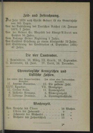 Zeit- und Festrechnung