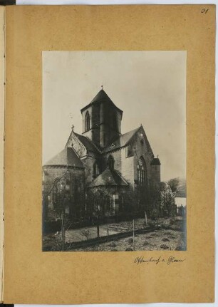Abteikirche, Offenbach/Glan: Ansicht (aus: Skizzen- und Fotoalbum 8)