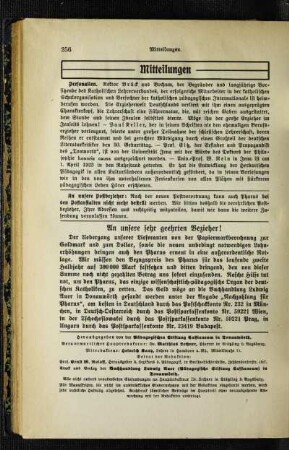 An unsere sehr geehrten Bezieher!