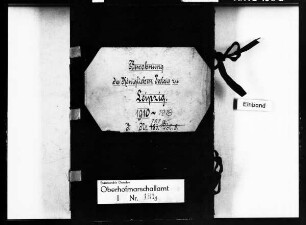 Bewohnung des königlichen Palais zu Leipzig, Band 7