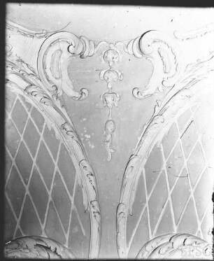 Potsdam, Neues Palais, Fleischfarbene Kammer, R.: 180, Deckendetail.