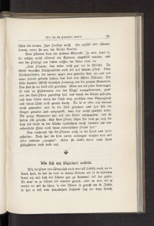Wie sich ein Pfarrherr wehrte.