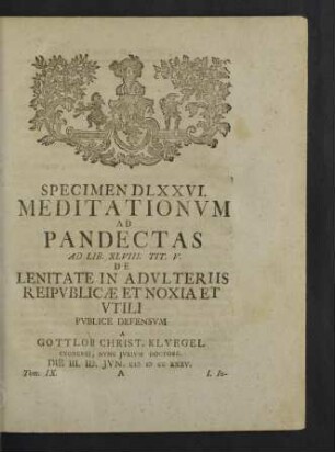 Lib. XLVIII Tit. V.