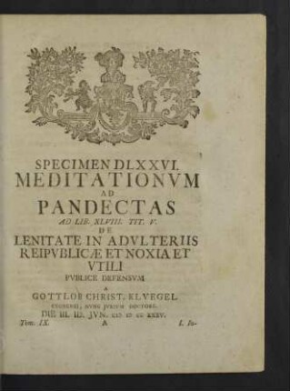Lib. XLVIII Tit. V.
