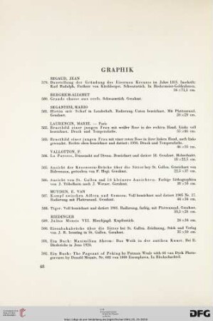 Graphik (Nr. 579-691)